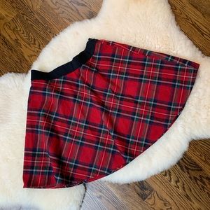 Forever 21 Plaid Mini Circle Skirt